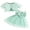 Green, variant on Toddler Kids Baby Girls Dress and Cardigan Sets 6 9 12 18 24 Months 2T 3T 4T 3D Floral Spaghetti Strap Sleeveless Tulle Dress and Short Sleeve Tops