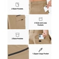 thumbnail image 4 of NORTHYARD Men's and Big Men's Cargo Shorts 9" Hiking Camping Golf Short Casual Travel Work Outdoor UPF 50+ Multipocket for Men Khaki 4XL, 4 of 8