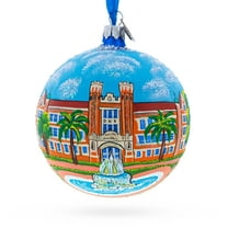 Tallahassee, Florida, USA Glass Ball Christmas Ornament 4 Inches