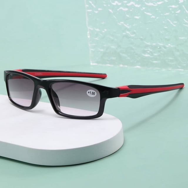 Gafas de sol deportivas personalizadas a la moda con gradiente para presbicia, para exteriores, para hombre, portátiles, HD, para presbicia para personas mayores