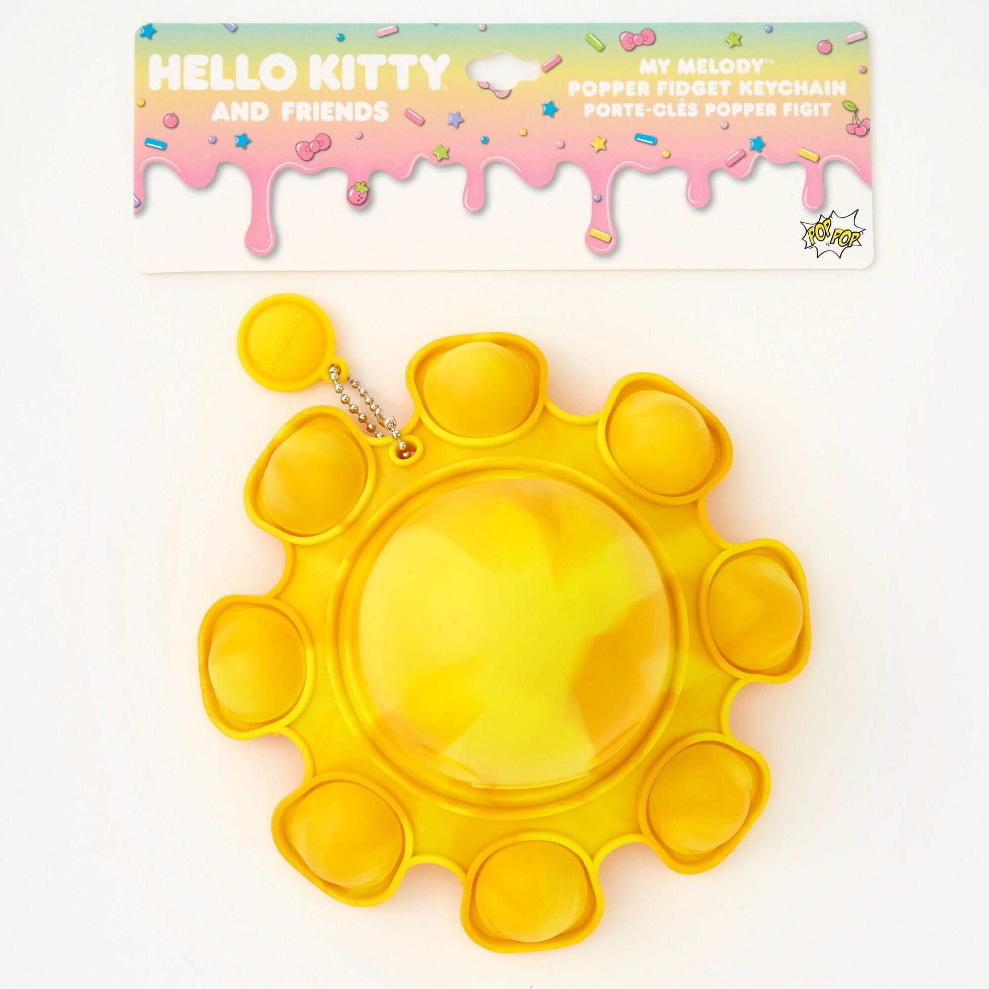 Claire's Hello Kitty® And Friends Gudetama™ Reversible OctopPop Popper Fidget Toy, Silicon Pl, Keychain