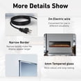 thumbnail image 6 of S&W 50" Electric Fireplace, Ultra-Slim Frame Recessed & Wall Mounted Fireplace Insert, Adjustable Flame Color & Speed, Remote Control, 6 of 9