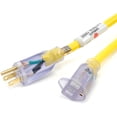 thumbnail image 2 of 25' Power-On Outdoor/Indoor Cable, Yellow, 2 of 2