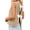 Khaki, variant on Sleeveless Women Bow Tie Casual Knit Sweater Tank Tops Crop Vest