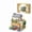 8504 Dreamy B&B [730 Pieces Boxed Set] Light-Up Version, variant on Micro Blocks Building Set - Miniature Greenhouse Flower Shop with Bicycle, 370+ Pieces Tiny Plants & Gardening Model Kit, DIY Construction Toys for Adults Kids, Home Desk Decoration