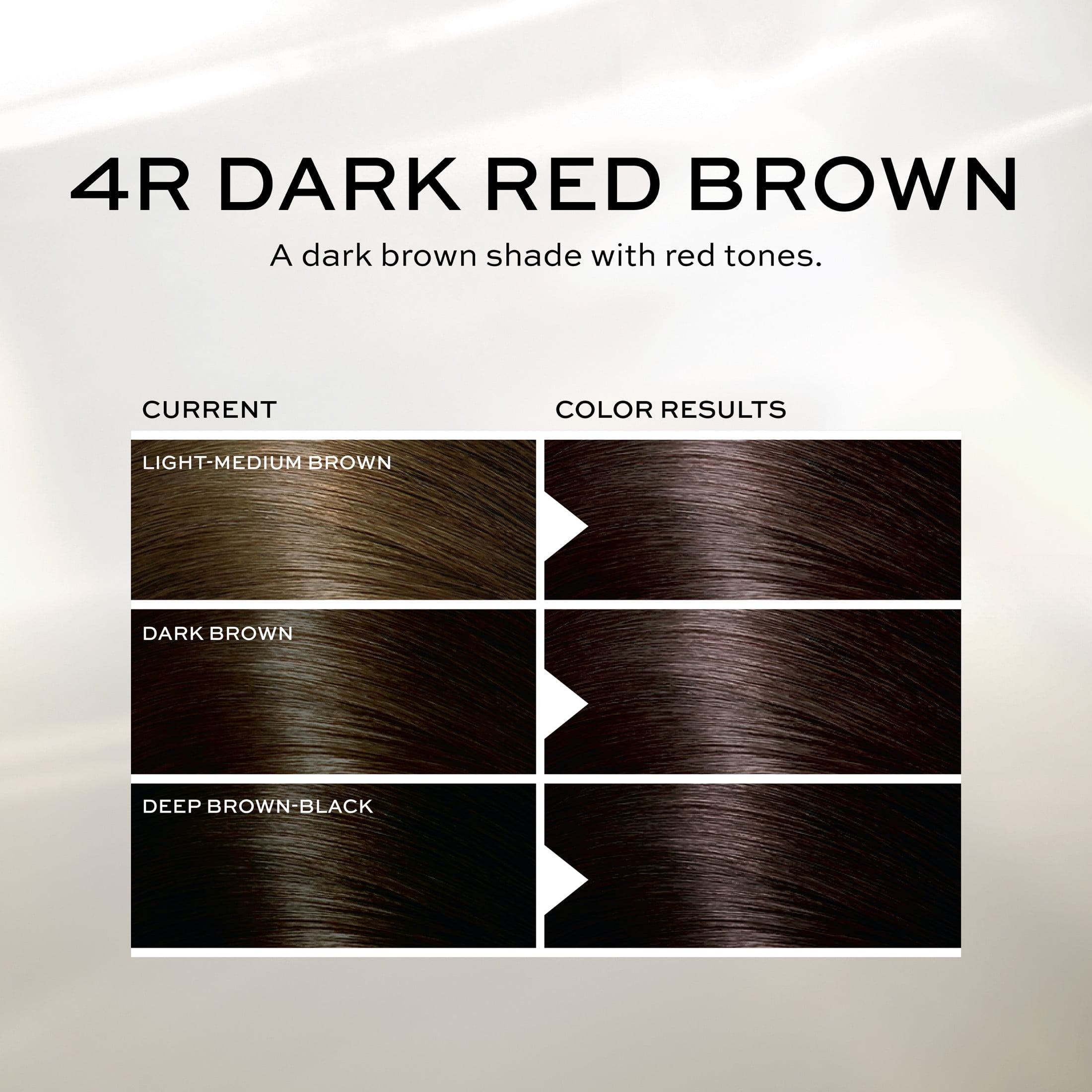 John Frieda Brown Permanent Precision Foam Hair Dye Kit, 4R Dark Red Brown Color, 1 Application