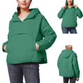 thumbnail image 2 of Lentta Womens Oversized Hooded Puffer Quilted Jacket for Women Lightweight Warm Padded Hoodies Coat, 2 of 7