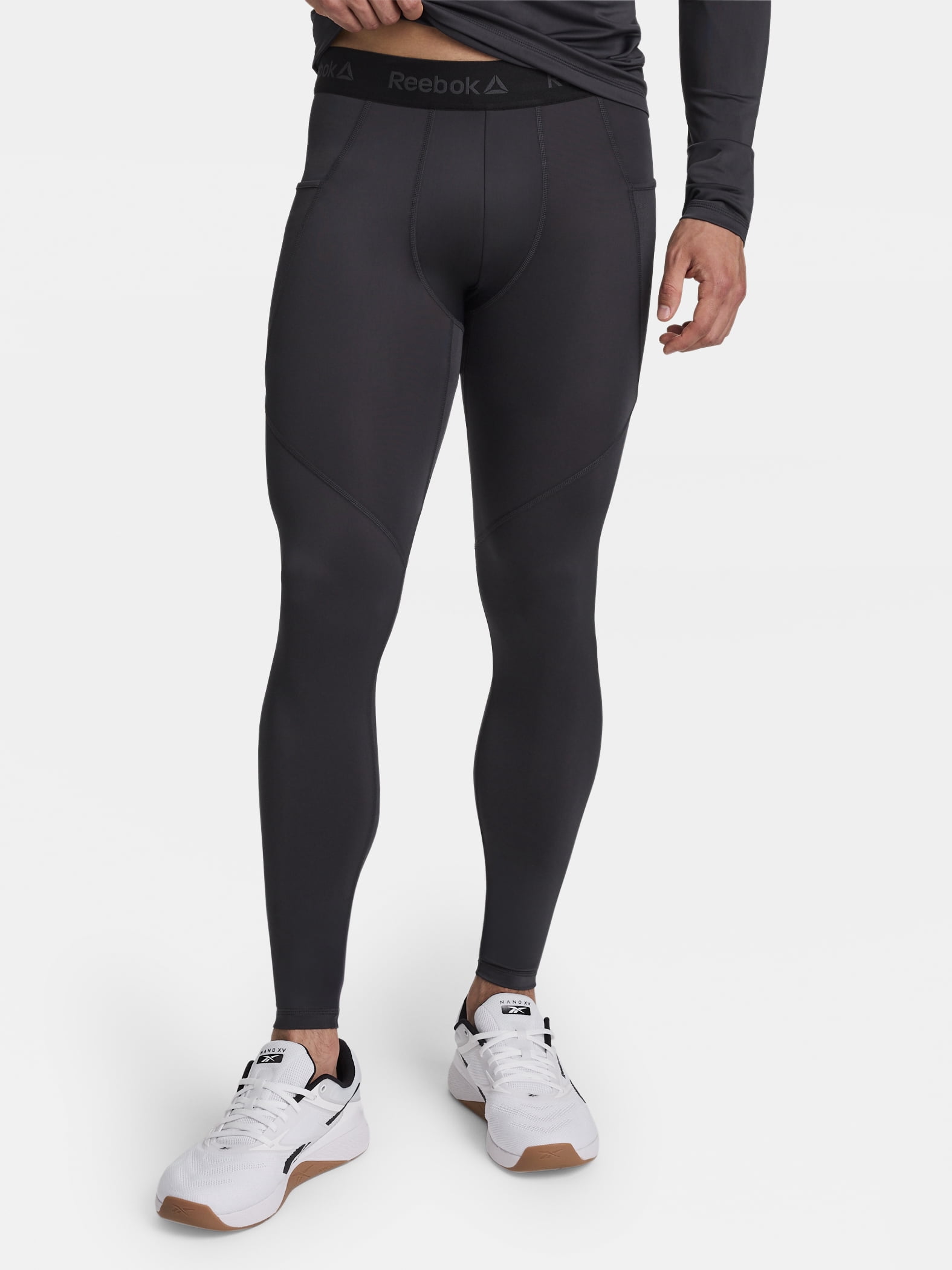 Reebok Men's and Big Men's Kinetic Compression Leggings, Sizes XS-5XL
