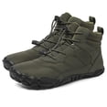 thumbnail image 1 of Bsvklp Zapatos Senderismo para Hombre Botas Nieve Antideslizantes Forro para Clima (verde 44), 1 of 9
