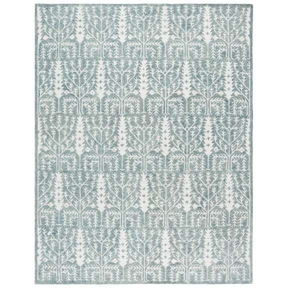 SAFAVIEH Jardin Jillian Floral Area Rug, Blue/Ivory, 8' x 10'
