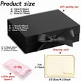 thumbnail image 3 of 3 Sizes Available Luxury Magnetic Gift Box With Lid Ribbon Lafite Grass Greeting Card Valentine's Day Gift Packaging Box, 3 of 9