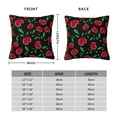 thumbnail image 2 of Fuzoiu Cherry Print Square Pillow Cover,Hidden Zipper Design,Luxury Square Pillow Case, Throw Pillow,Couch Cushion-22"x22", 2 of 7