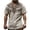 xx-Light Gray1376, variant on XIAONU Men's Tribal Print Notch Neck Short Sleeve Shirt Geometric Pattern Regular Fit Daily Casual Tunic Top