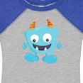 thumbnail image 4 of Inktastic Cute Monster, Blue Monster, Funny Monster, Horns Boys or Girls Baby Bodysuit, 4 of 5