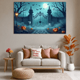thumbnail image 4 of Halloween Theme Decorative Banner Spooky Atmosphere Jack o Lanterns Gate Design for Outdoor Decorating Holiday Party Night, 4 of 5