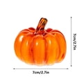 thumbnail image 3 of 4 Inch, Halloween Pumpkin Decor Fall Thanksgiving Pumpkin Light Decorations Pumpkin Prop with LED Light,Lighted Pumpkin with Spooky Face Halloween Pumpkin Decorations Party Favor Gifts (Yellow), 3 of 3