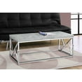 thumbnail image 4 of Contemporary Home Living 47.25" Gray and Silver Contemporary Rectangular Coffee Table, 4 of 4