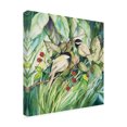 thumbnail image 2 of Kathleen Parr McKenna 'Chickadees Sq' Canvas Art, 2 of 3