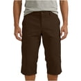 thumbnail image 6 of Afuyipoi Men’s Summer Capris Shorts, Casual Work Pants Cargo Pockets 7/8 Length Cropped Trousers Brown Size 2XL, 6 of 10