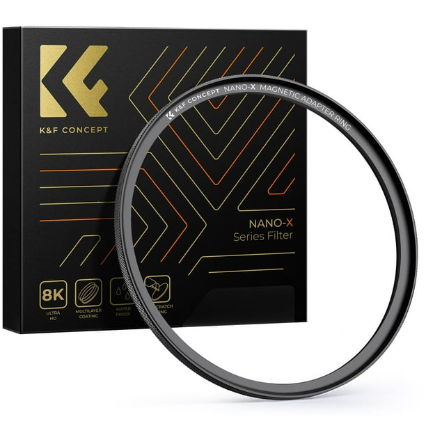 Anillo adaptador K&F Concept Magnetic System 55 mm de aluminio negro