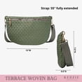 thumbnail image 6 of Kedzie Terrace Woven Crossbody Bag, Green (Women's), 6 of 7