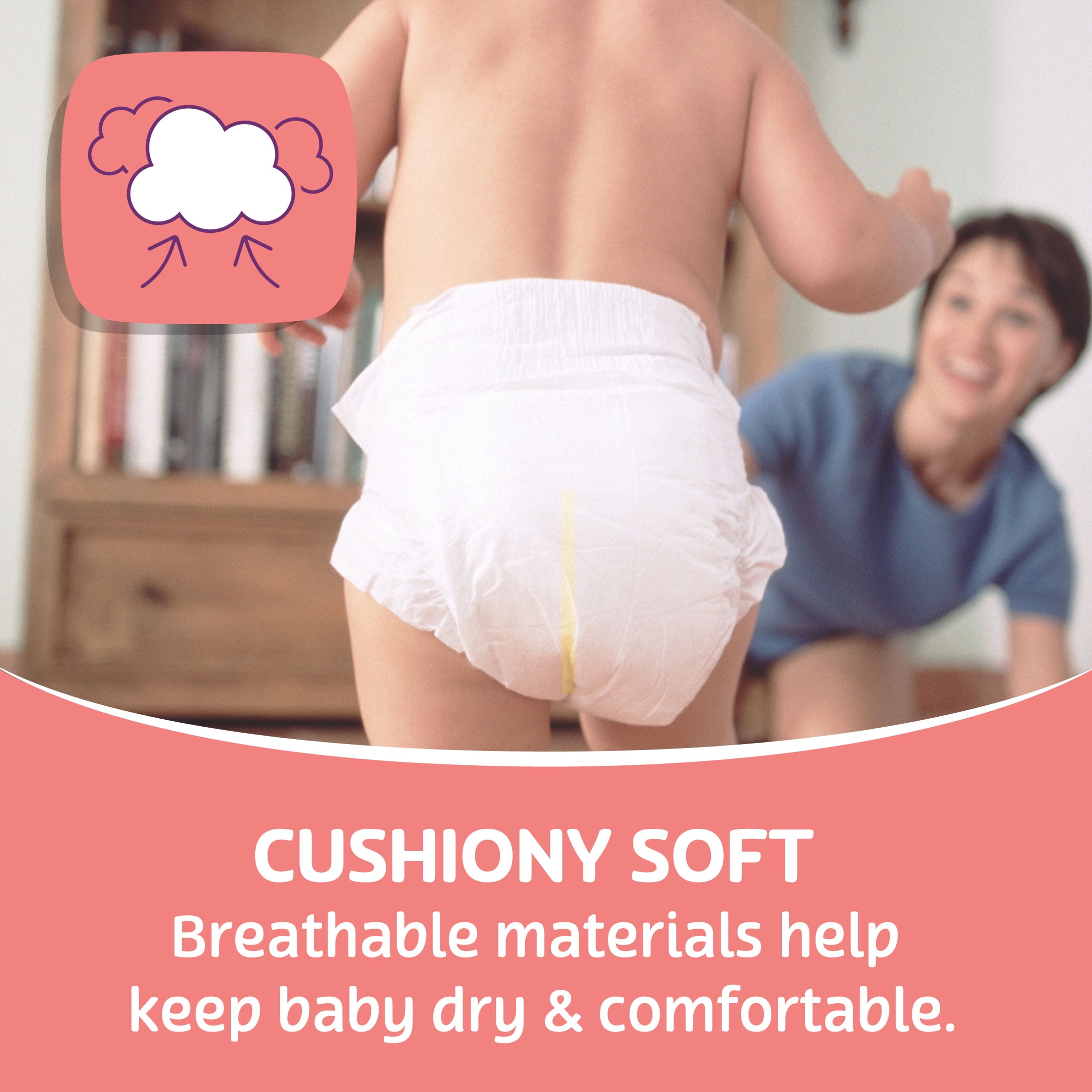 Parent's Choice Dry & Gentle Diapers Size 2, 144 Count (Select for More Options)