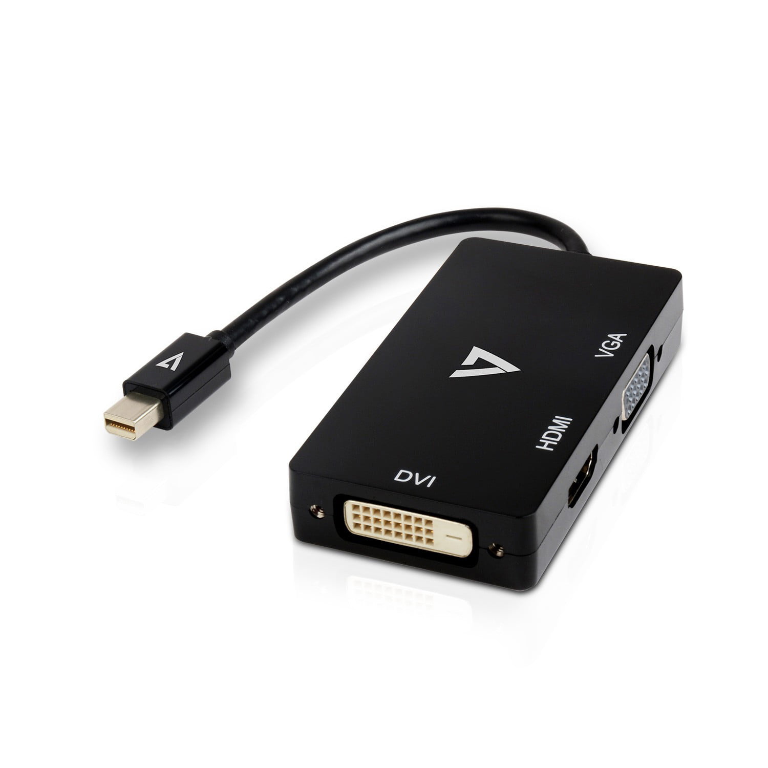 Black DisplayPort Male to HDMI Female Video Adapter