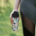 thumbnail image 6 of Yiaed Back To School A Print Sports Insulated Kettle Bottle Reusable Stainless Steel Insulated Cup, Outdoor Portable Casual Stainless Steel Insulation Cup, 6 of 7