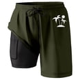 thumbnail image 4 of Kcolen Mens Swim Trunks 7 Inch Inseam Drawstring Stretch Boy Swim Shorts Light Mens Swimwear Mens Swim Trunks Beach Summer Athletic Fit Men Swim Brief, 4 of 4