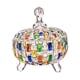 thumbnail image 3 of Tarro de caramelos con tapa, recipiente para guardar joyas, cuenco para servir aperitivos, 685 ml, elegante Vistoso, 3 of 9