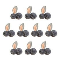 xuyanhg Clearance Mini Bunny Plush Stuffed Animal, Easter Small Couple Easter Rabbit Plushie Floral Baby Shower Decoration Cute Soft Bunny for Valentines Birthday Party Favor (10Pcs)