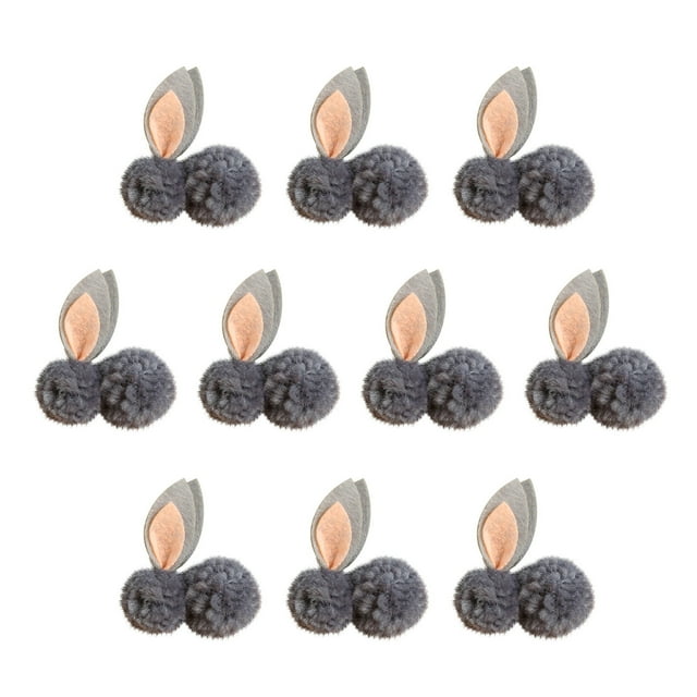 Pompotops 10 Pcs Décoration de Pâques Peluche Mini Lapin Poupée Jouet Cadeau Liquidation