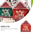 thumbnail image 2 of Billuyoard Cubierta de silla de Navidad con letras en inglés, accesorios de boda, funda para muebles, forma de sombrero de rejilla, funda plegable, arreglo Kits de decoración para fiestas Rojo Billuyoard HA069386-02, 2 of 6