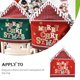 thumbnail image 4 of Injueey Funda para silla de Navidad con letras en inglés, Bar de Hotel, rejilla de Navidad, forma de sombrero, antimacassar, funda para sala de estar, Kits de decoración para fiestas Rojo Injueey HA069386-02, 4 of 6
