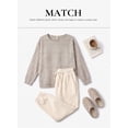 thumbnail image 4 of Eytino Womens Sweaters Long Sleeve Tee Shirts Casual Round Neck Batwing Basic Fall Tops, 4 of 12