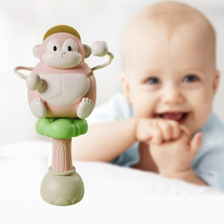 

Cheer US Cartoon Kid Monkey Drum Painted Rattle Drum Kid Music Plaything Shaking Toy Mini Percussion Instrunment for Baby Kid