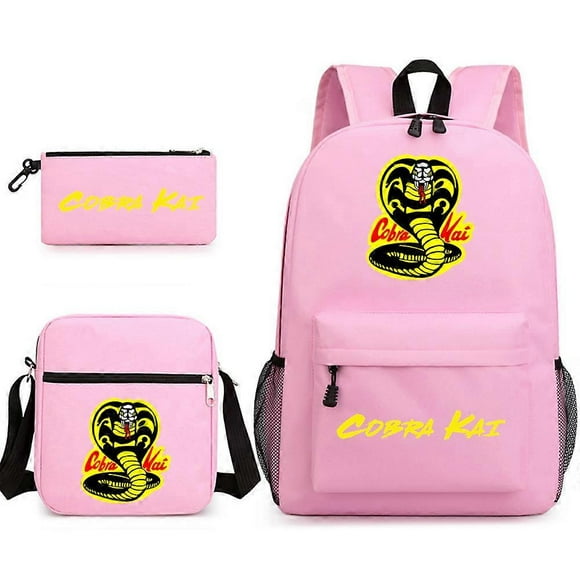 Cobra Kai School Bag Backpack Pencil Case Shoulder Bag Three-piece Set _03