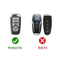 thumbnail image 2 of Zinc Alloy Metal Key Fob Case Cover Protector Shell Compatible with Ford Explorer Fusion Escape Edge Expedition F150 F250 F350 F450 F550 Maverick Mustang, 2 of 9