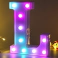 thumbnail image 1 of Chapiteau Coloré LED LED Lights-Lighting Letter Signe Nuit Lumière Fête Famille Bar Décoration (Coloré B), 1 of 5