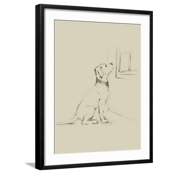 Art.com Waiting for Master III Art Print by Ethan Harper, Black Frame Wall Art, 23" x 29"