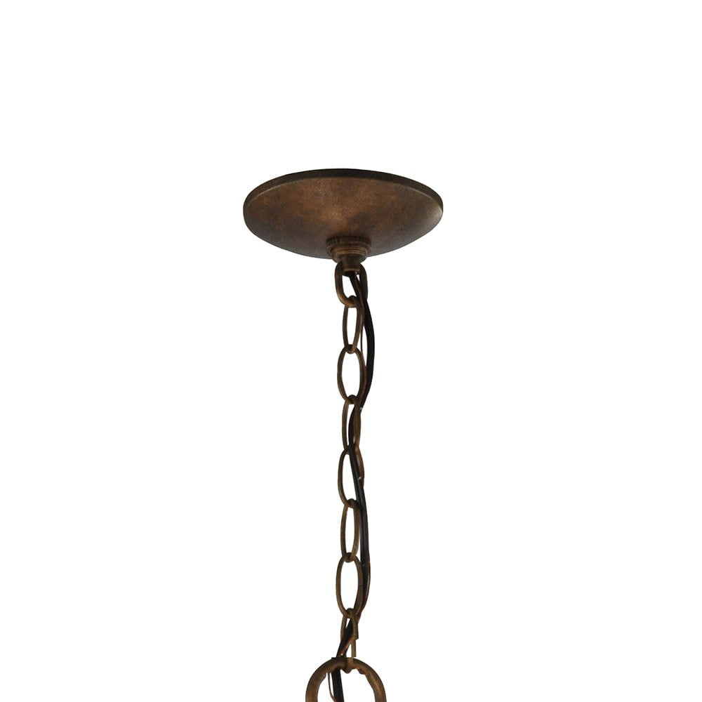 Dale Tiffany Shell Hanging Fixture Antique Gold Bronze in finish