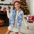 thumbnail image 2 of Pzuqiu Butterfly Print Kids Outerwear Vest Practical Soft Winter Lightweight Sleeveless Fleece Jacket with Pocket Full Zip Fall Outfits Fashion Clothing for Girls Size 5-6, 2 of 7