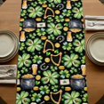 thumbnail image 5 of Table Runners 72 Inches Long Dress Scarves, St. Patrick's Day Farmhouse Kitchen Table Runner, Coffee Tablerunners, Luck Shamrocks Beer Harp Horseshoes Envelope 14x72 Inch, 5 of 9