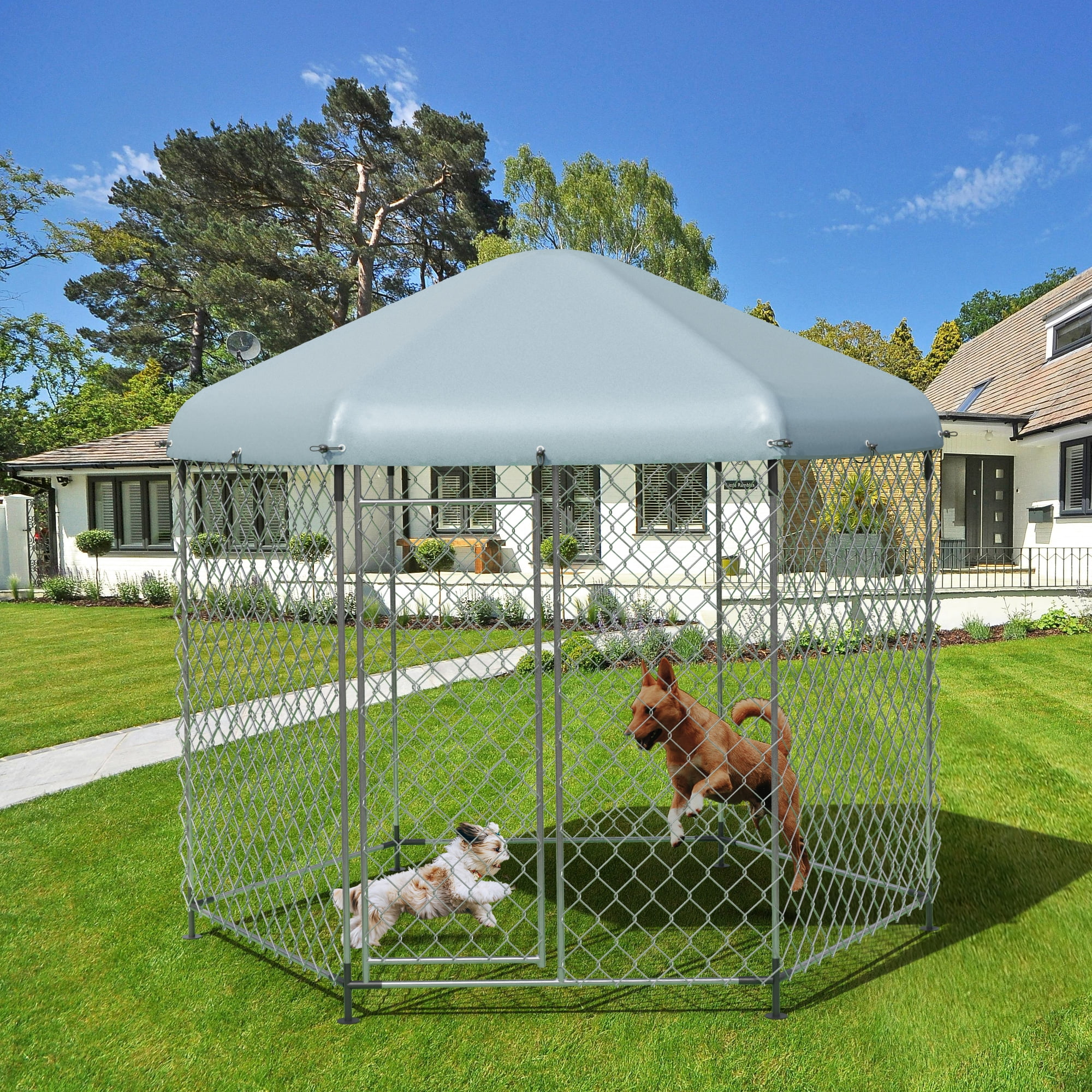 Run Ideas Dog Run For Big Dogs Outside Dog Kennel With Roof