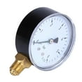 thumbnail image 1 of Indicador de Manómetro de Vacuometro para Compresor de Gas Aceite Agua, 1/4 Pulgadas NPT Zulema Manómetro de presión, 1 of 7