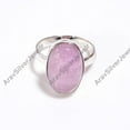 thumbnail image 5 of Natural Pink Kunzite Stone 925 SterlingSilver Statement Ring Gift Jewelry for Women, 5 of 5