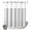Gray, White, Ash, variant on No Hook Shower Curtain, Striped Sage Green Shower Curtains for Bathroom with See Through Top Window, Farmhouse Line Stripes Classic Waterproof & Washable Bath Curtain 66"x72"