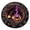 Purple,M, variant on 3D Dark Abyss Optical Illusion Round Rug Glowing Crystal Cave Pattern Floor Mat For Living Room Bedroom Halloween Decor 23.6 Inch