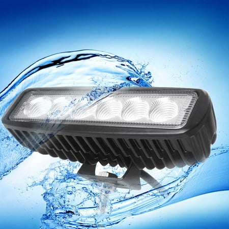 GZYF 2PCS 18W LED Light Bar Work Light Bar Offroad Flood Beam for Truck Car Boat SUV 4WD UTE 4X4 12V