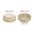 thumbnail image 2 of Non-Slip Furniture Pads, 8 Pack 60mm - Felt Round Furniture Foot Cups, for Hardwood Floors (Light Wood Grain), 2 of 6